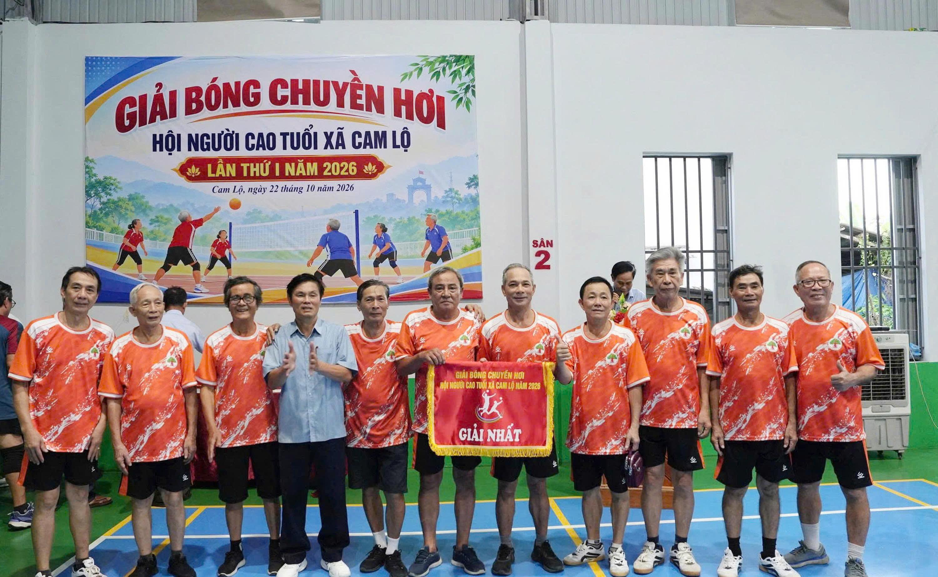 Giải bóng chuyền hơi Hội Người cao tuổi xã Cam Lộ lần thứ I năm 2026