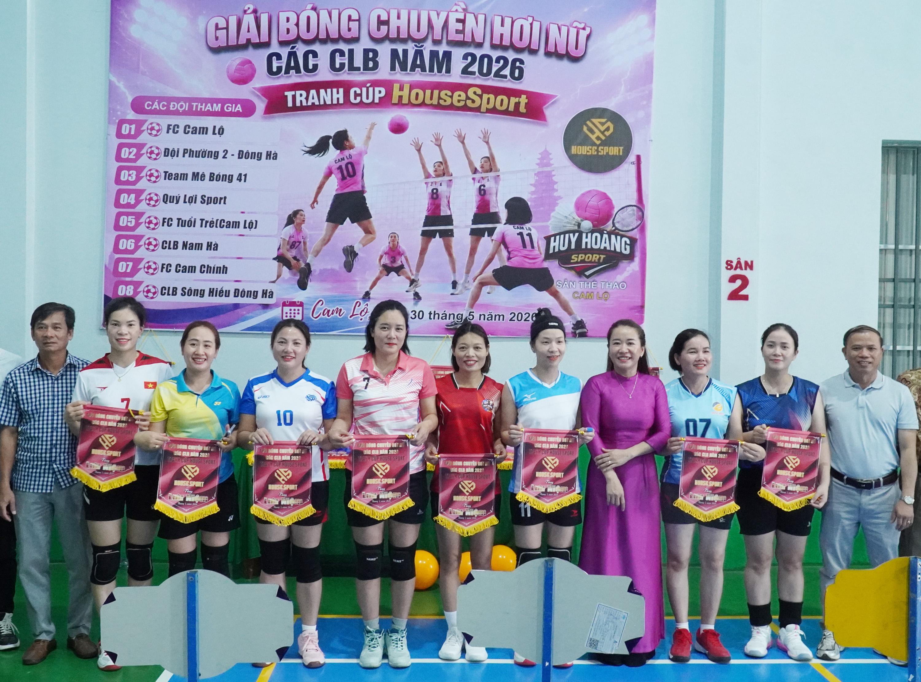 Sôi nổi Giải bóng chuyền hơi nữ các câu lạc bộ năm 2026 tranh Cúp House Sport