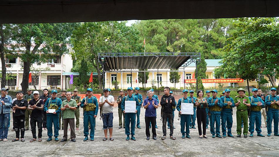 Diễn tập chiến đấu xã Cam Thành trong khu vực phòng thủ năm 2024
