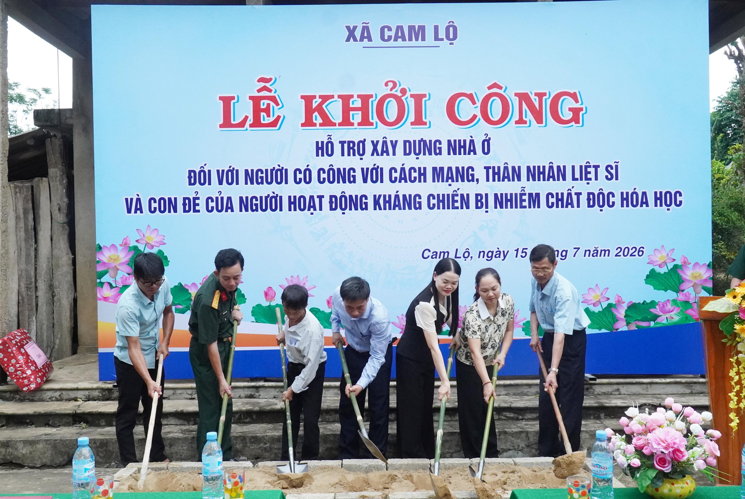 Khởi công xây dựng nhà ở cho gia đình người có công với cách mạng