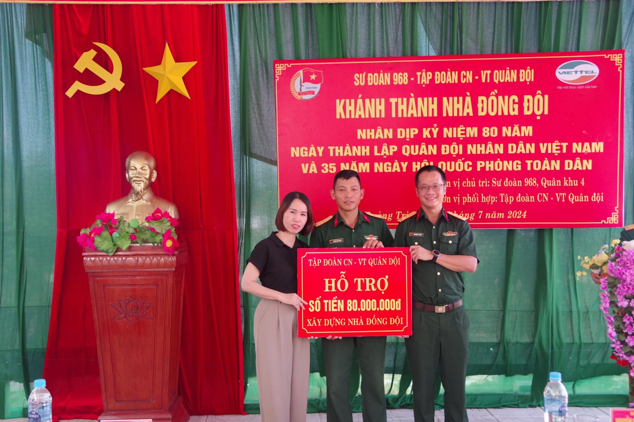 Tặng nhà đồng đội cho Thiếu tá Quân nhân chuyên nghiệp Nguyễn Hữu Thành