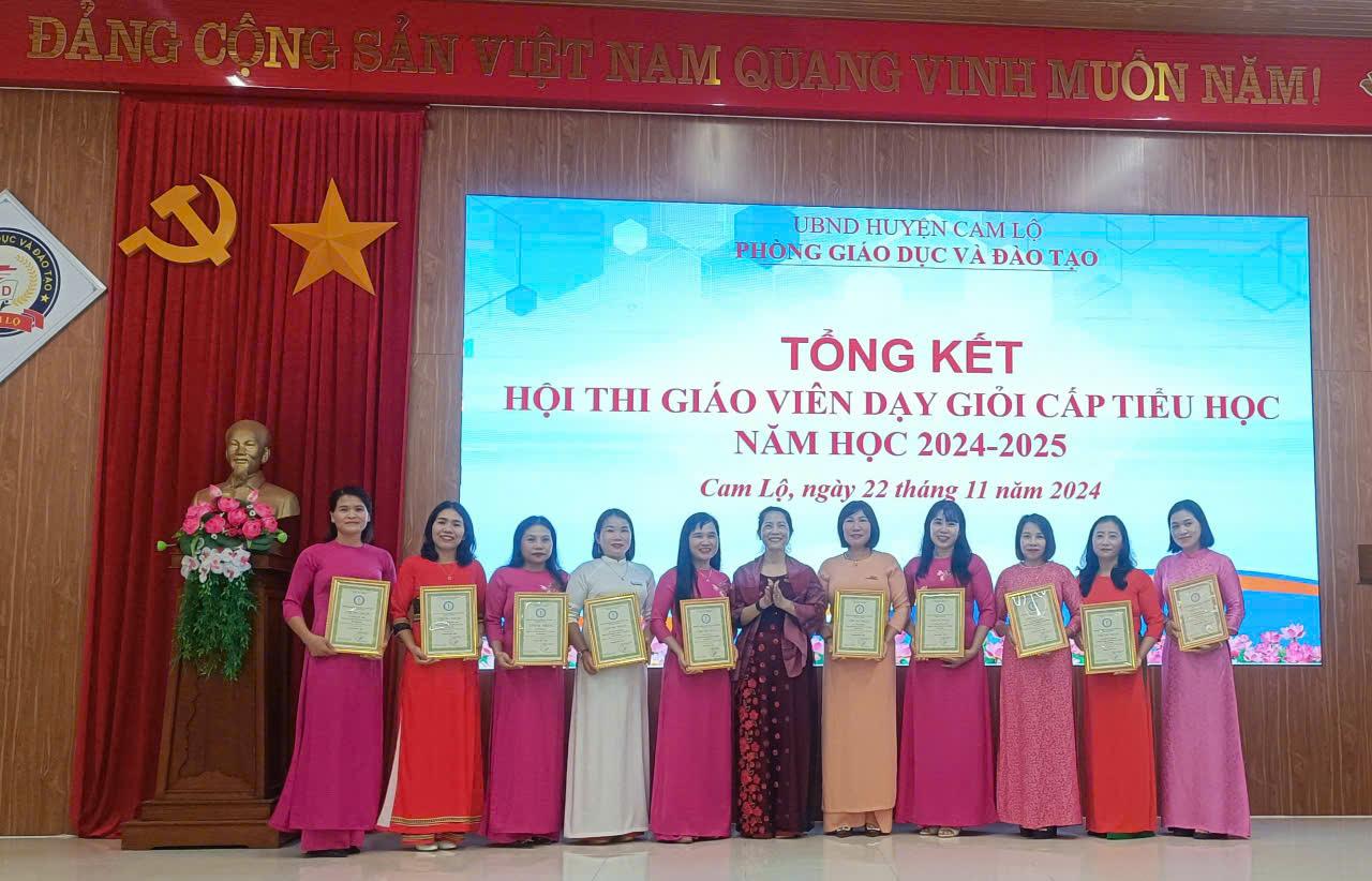 46 giáo viên đạt giáo viên dạy giỏi cấp Tiểu học năm học 2024-2025