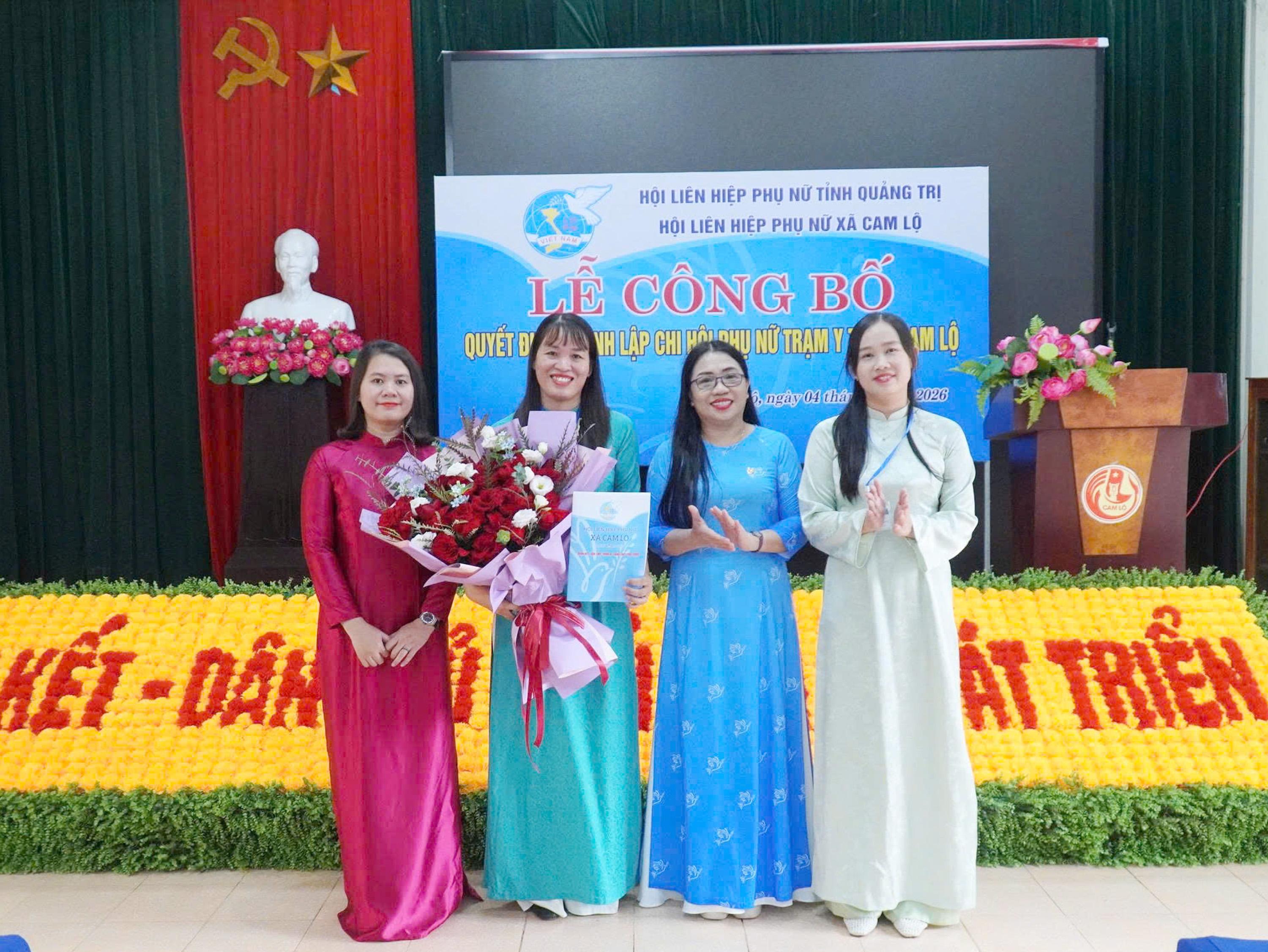 Thành lập Chi hội phụ nữ Trạm Y tế xã Cam Lộ
