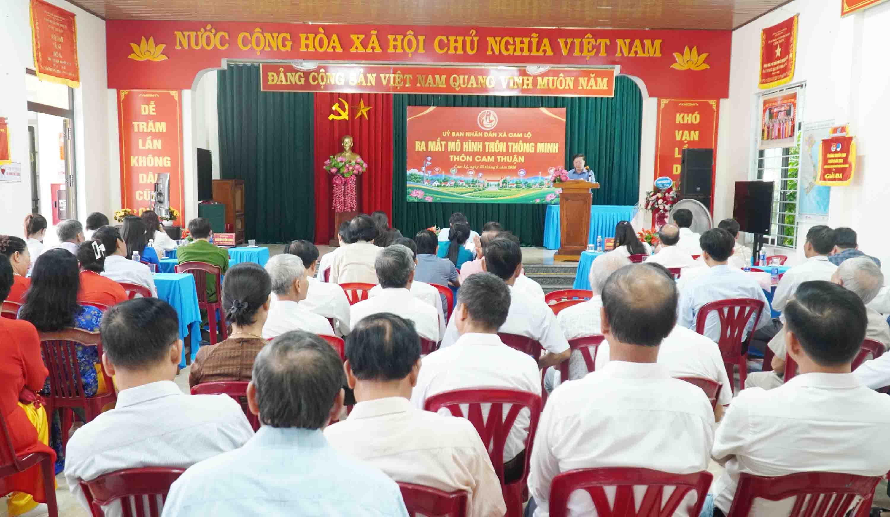 Cam Lộ ra mắt mô hình “Thôn thông minh” tại thôn Cam Thuận