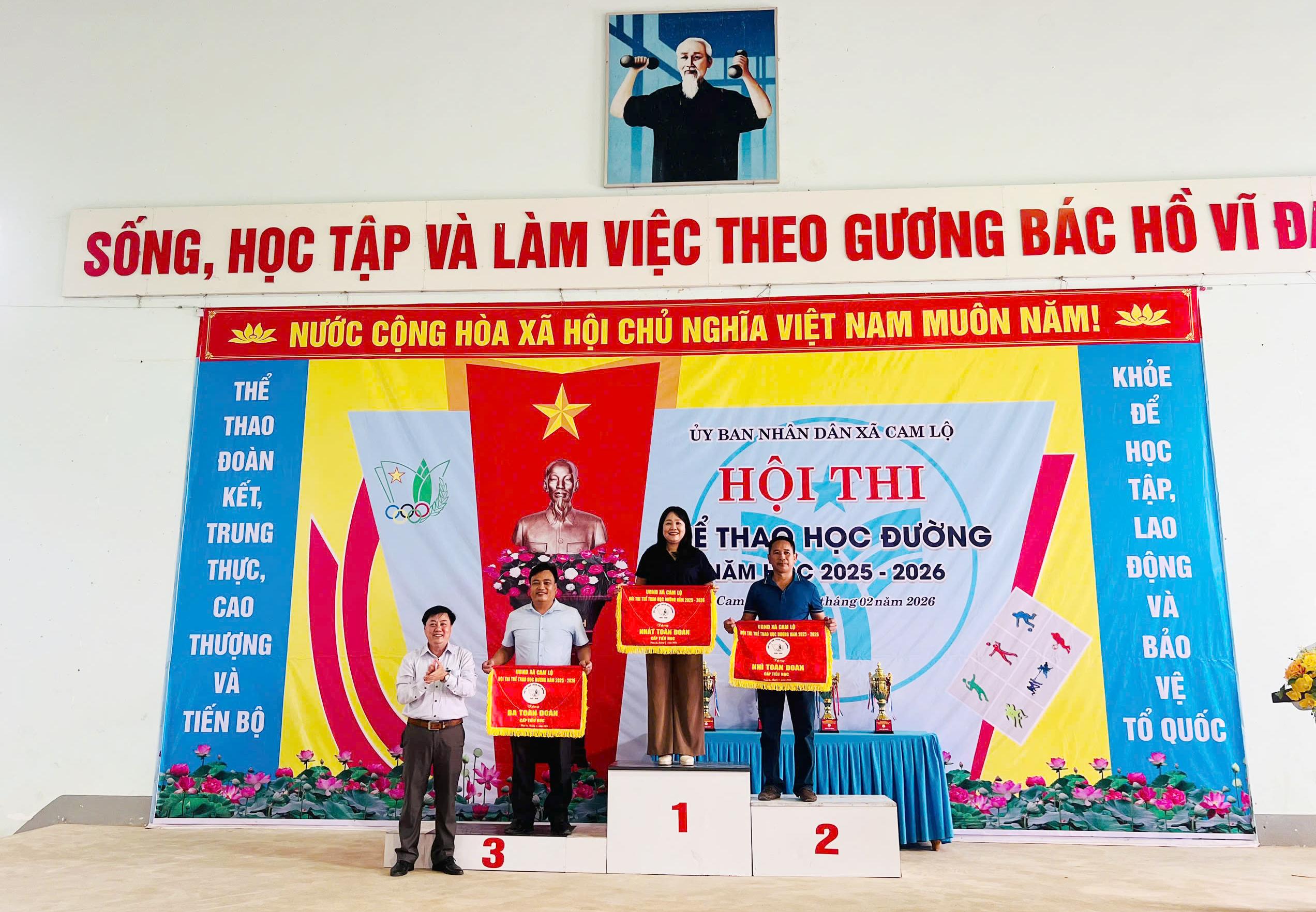 Bế mạc Hội thi Thể thao học đường xã Cam Lộ năm học 2025 - 2026