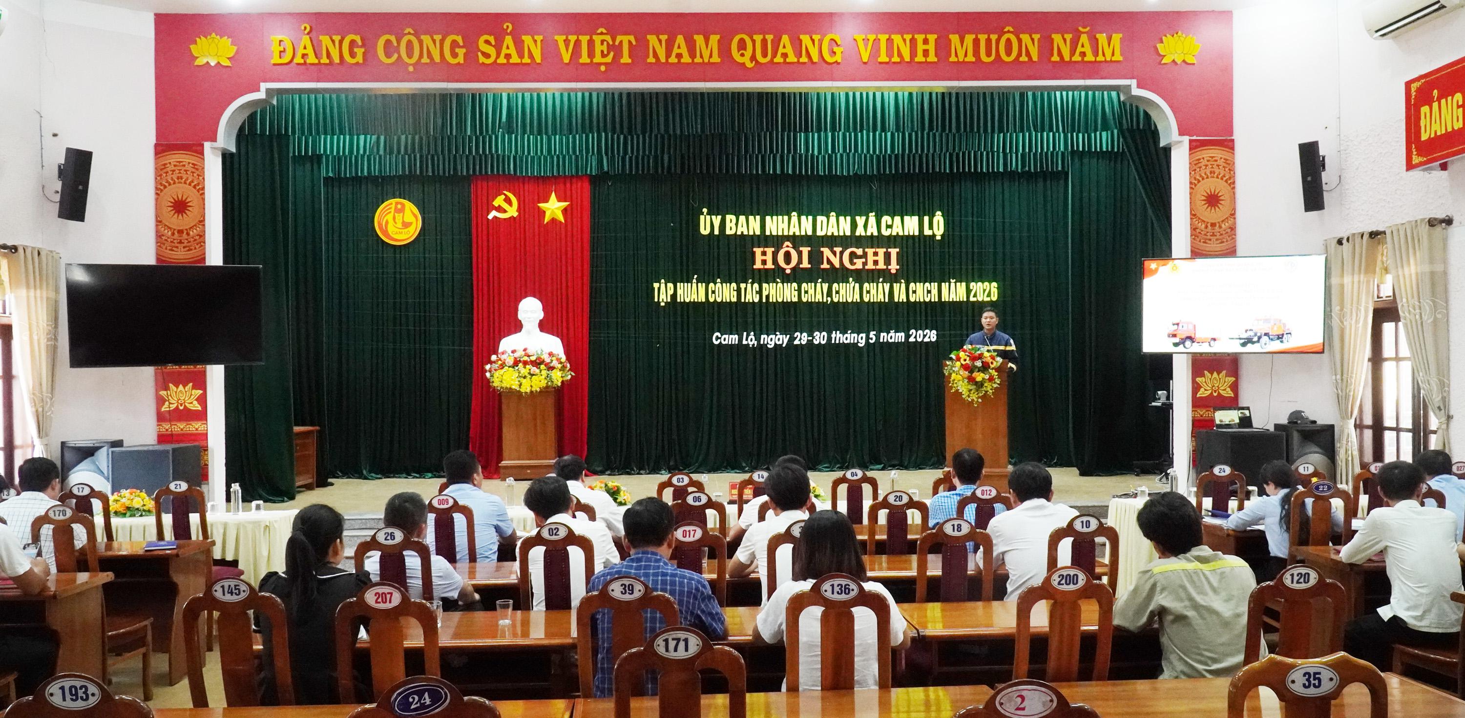 Tập huấn nghiệp vụ phòng cháy, chữa cháy và cứu nạn cứu hộ năm 2026