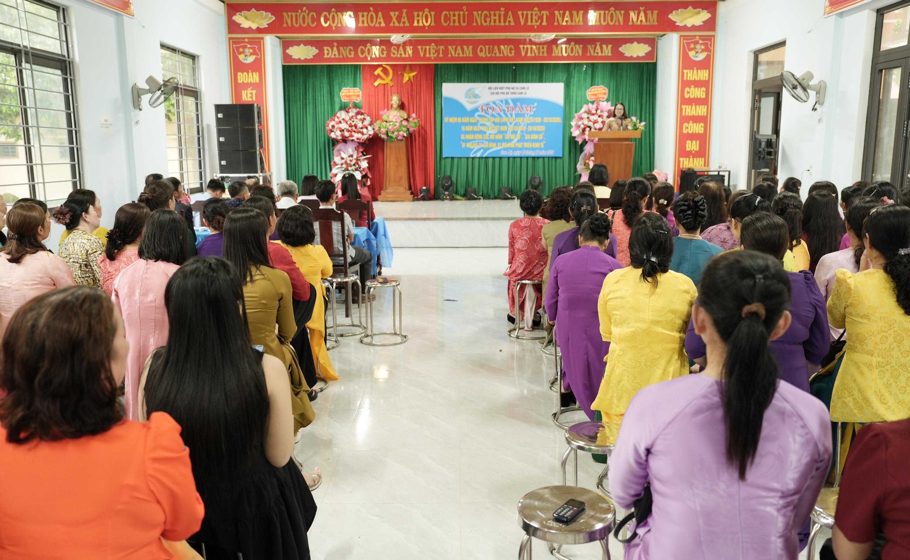 Chi hội Phụ nữ thôn Cam Lộ tọa đàm kỷ niệm 96 năm Ngày thành lập Hội Liên hiệp Phụ nữ Việt Nam
