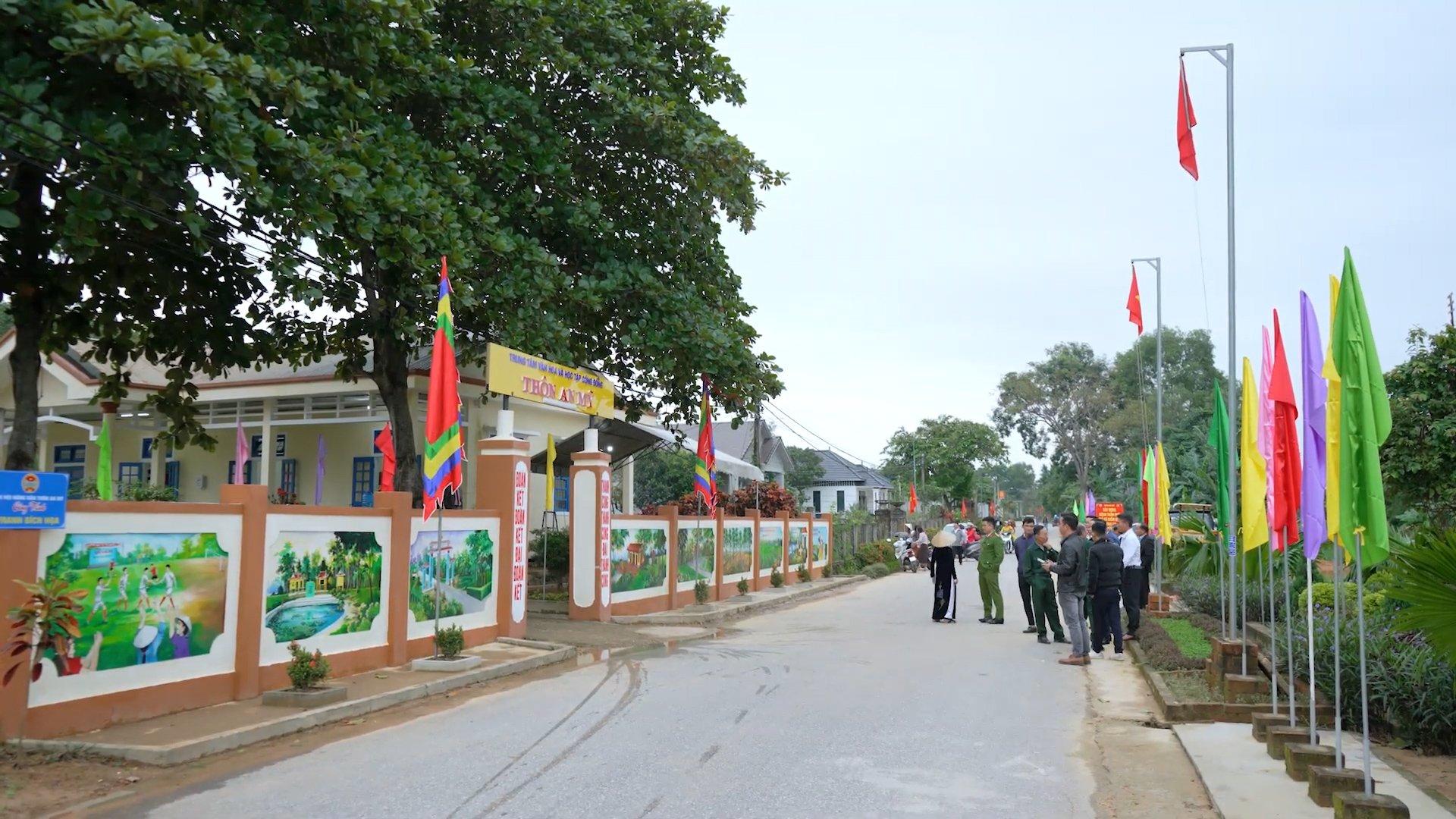 Xã Cam Tuyền phấn đấu về đích xây dựng nông thôn mới nâng cao